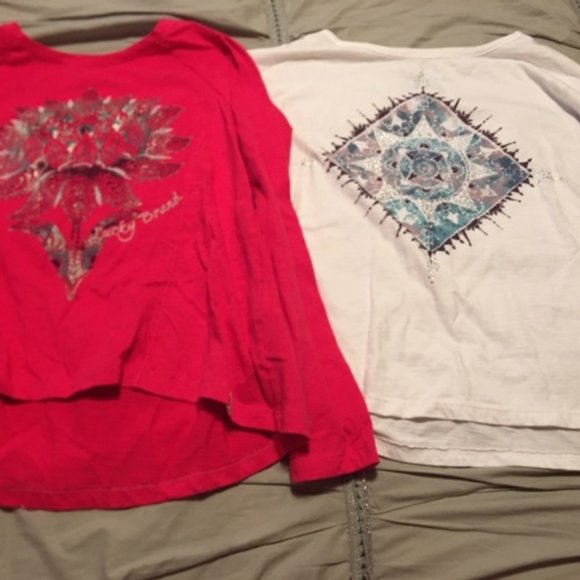 Kids lot of 2 Lucky Brand long sleeve shirt - Picture 1 of 1